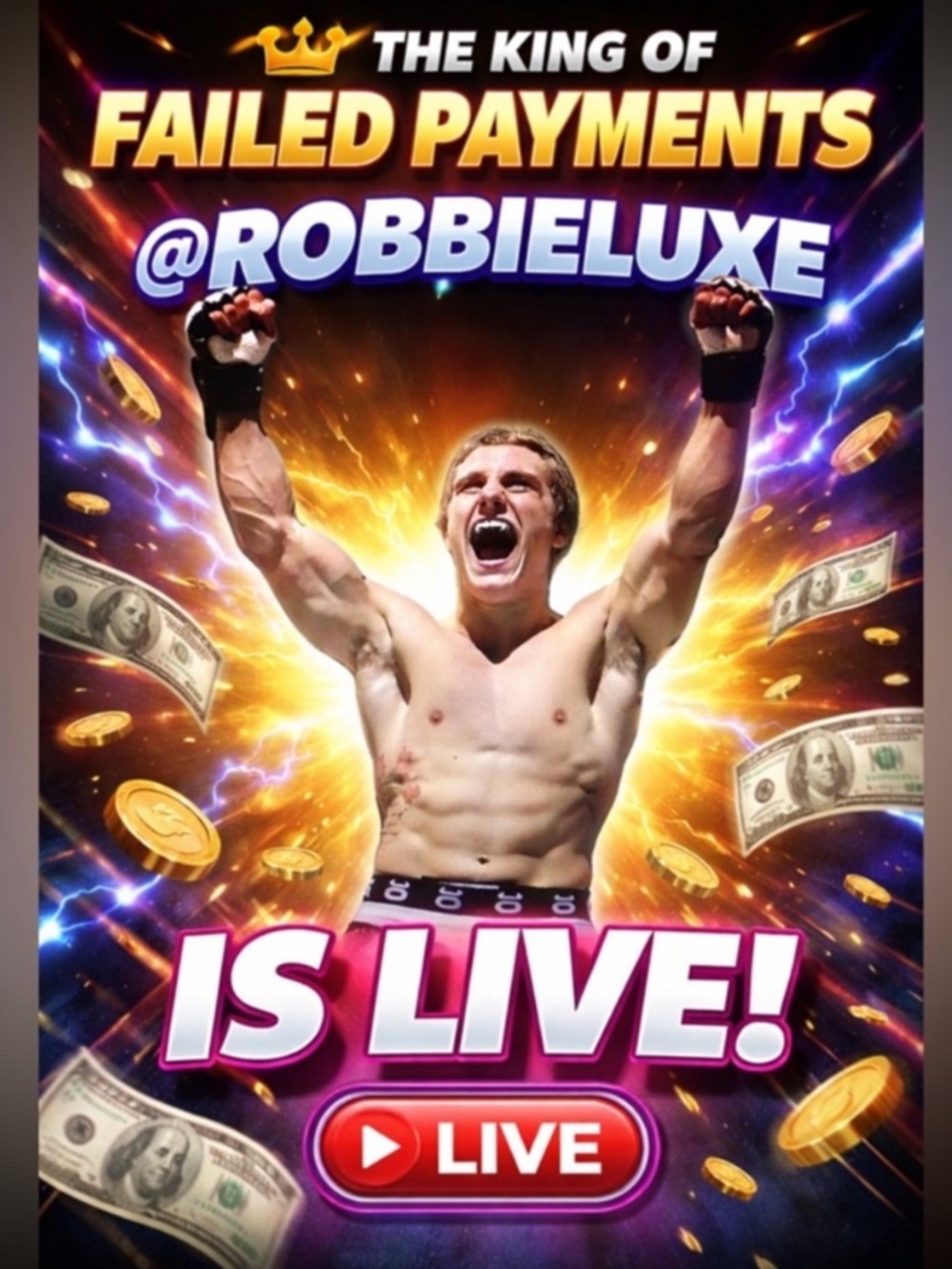 👑ROBBIELUXE👑 IS LIVE SOLO TONIGHT 10:50PM EASTERN TIME! BE THERE OR BE SQUARE🔥🔥 - Picture 4 of 5